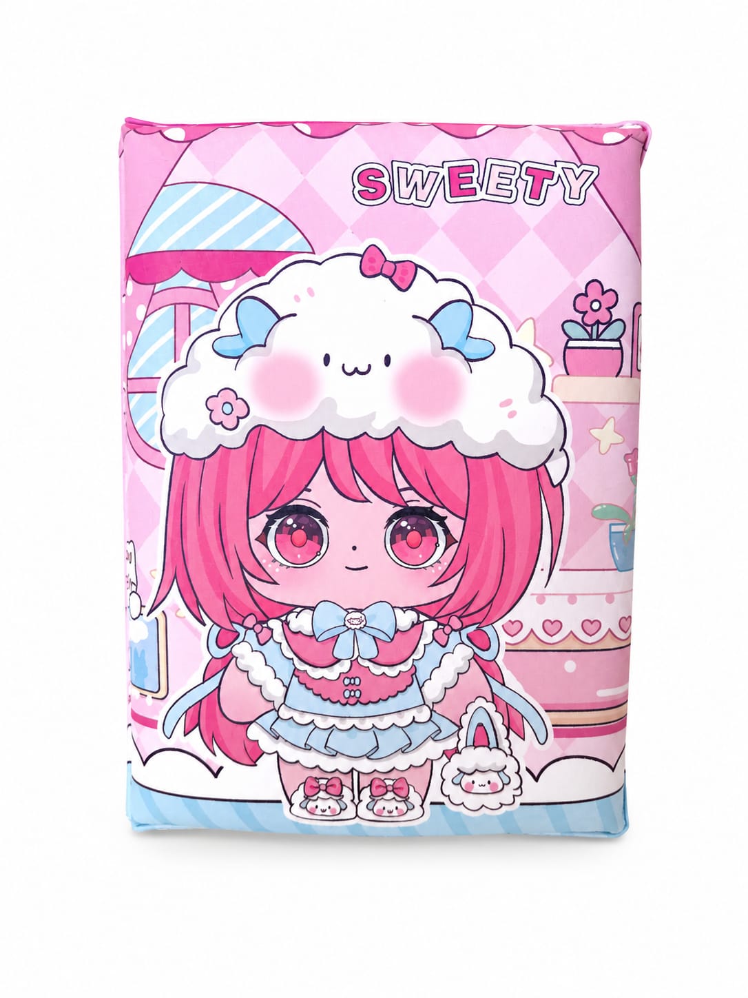 CADERNO ALMOFADADO KAWAII GIRL