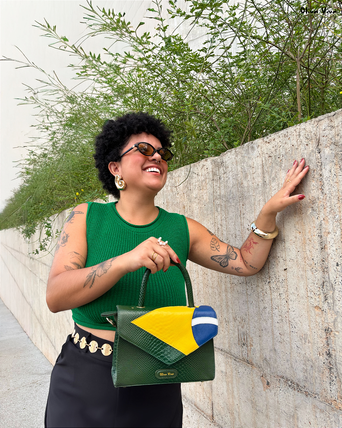 Bolsa Brasil Vereda Tropical Couro Legítimo - Brasilidade que Inspira