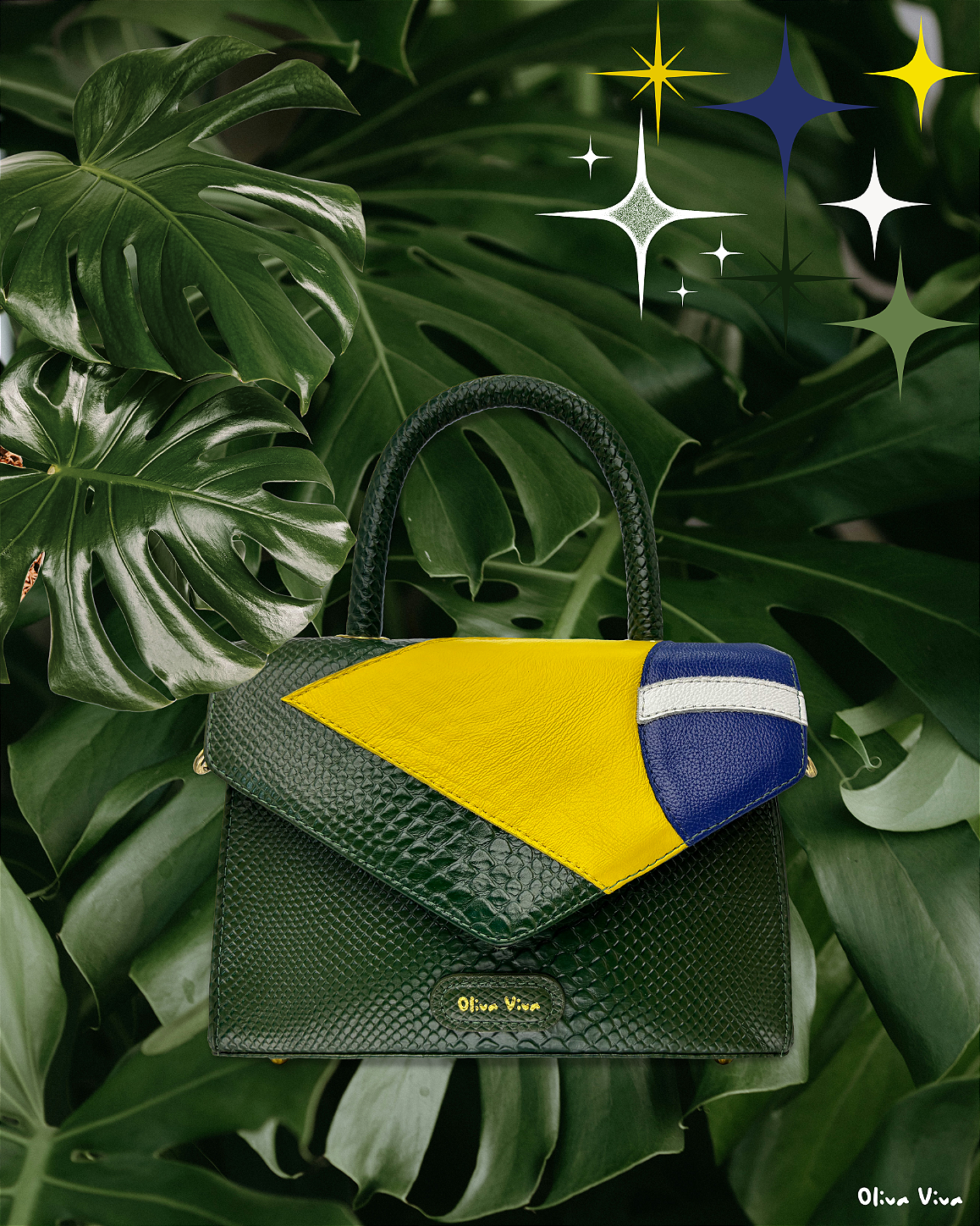 Bolsa Brasil Vereda Tropical Couro Legítimo - Brasilidade que Inspira