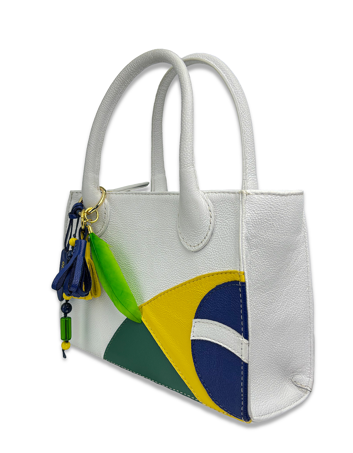 Bolsa Brasil Pérola Dos Trôpicos Couro Legítimo - Brasilidade que Inspira