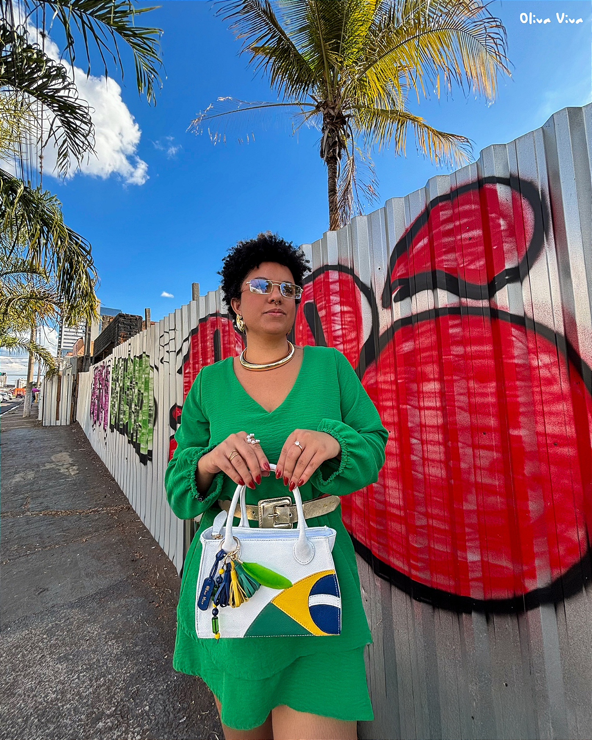 Bolsa Brasil Pérola Dos Trôpicos Couro Legítimo - Brasilidade que Inspira