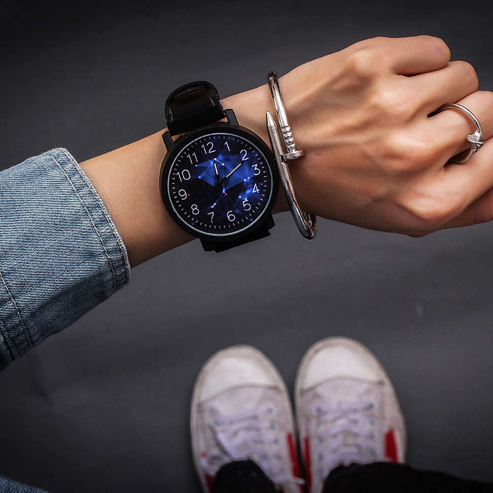 Relógio feminino de pulso de quartzo grande, relógio feminino, horas femininas,