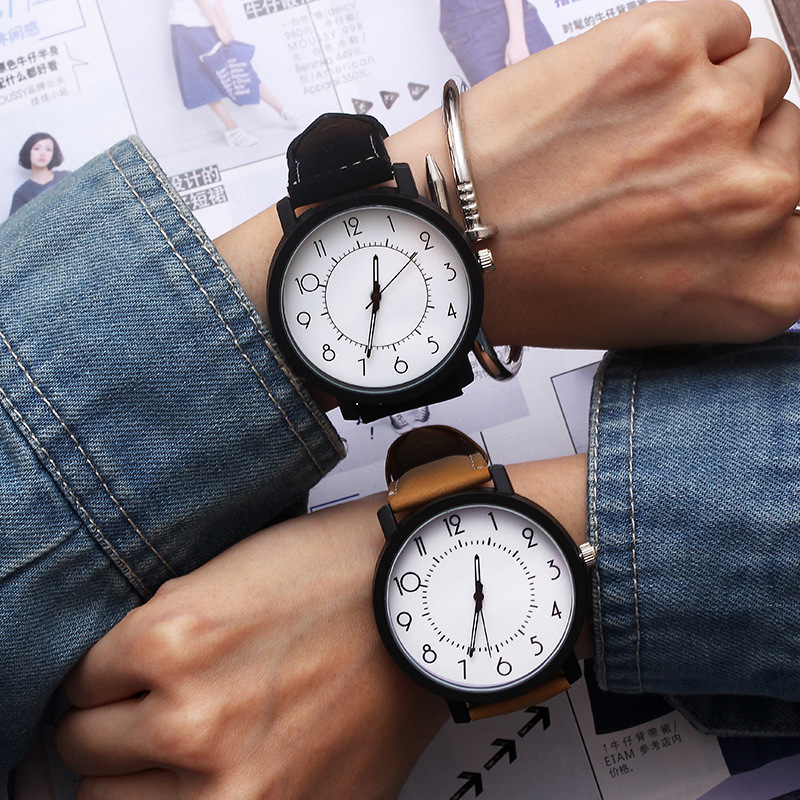 Relógio feminino de pulso de quartzo grande, relógio feminino, horas femininas,
