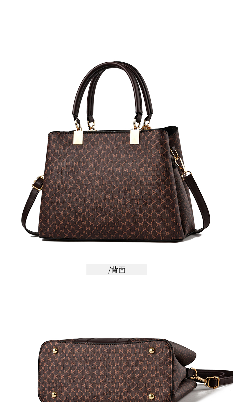 Bolsa feminina elegante de couro de alta qualidade, bolsa tote feminina com alça