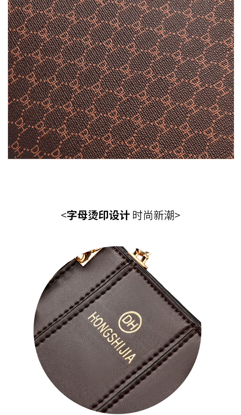 Bolsa feminina elegante de couro de alta qualidade, bolsa tote feminina com alça