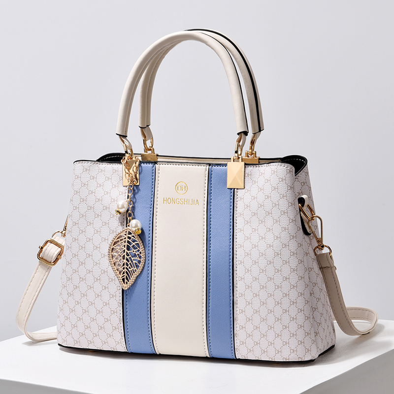 Bolsa feminina elegante de couro de alta qualidade, bolsa tote feminina com alça