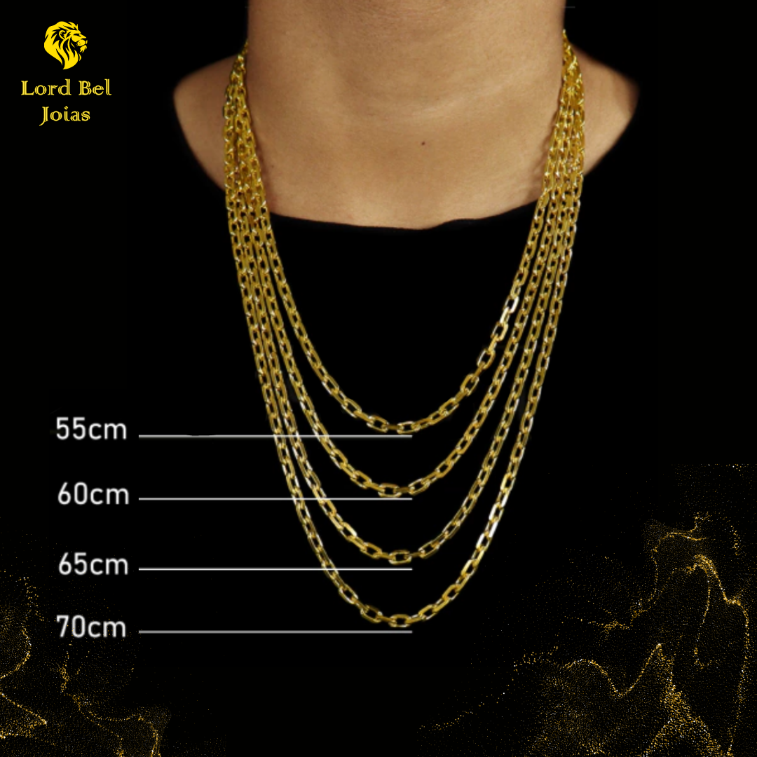 Kit Grumet Laminada 10mm Corrente + Pulseira - Joias de Moeda Antiga ® Garantia