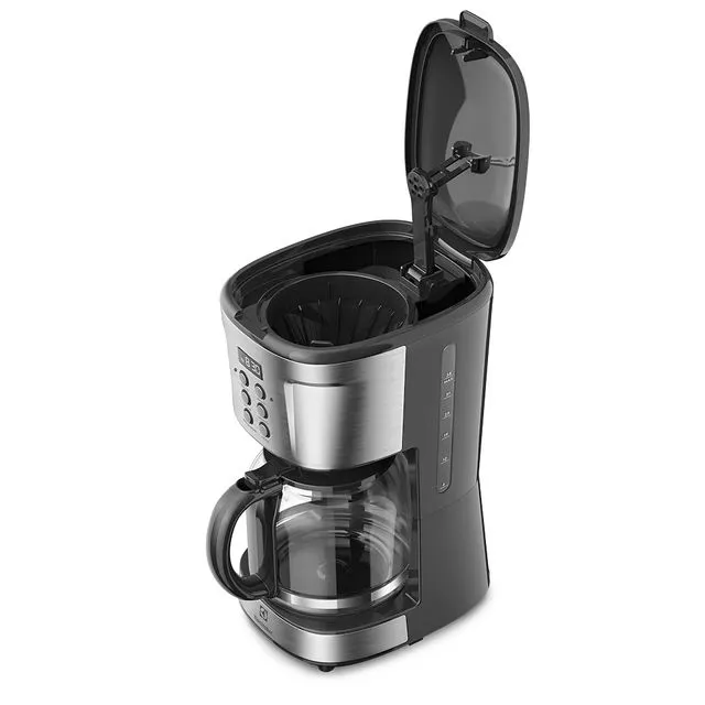 Cafeteira Elétrica Electrolux Digital 38 Xícaras Experience Programável com Timer Cor Inox (ECM30) 220v