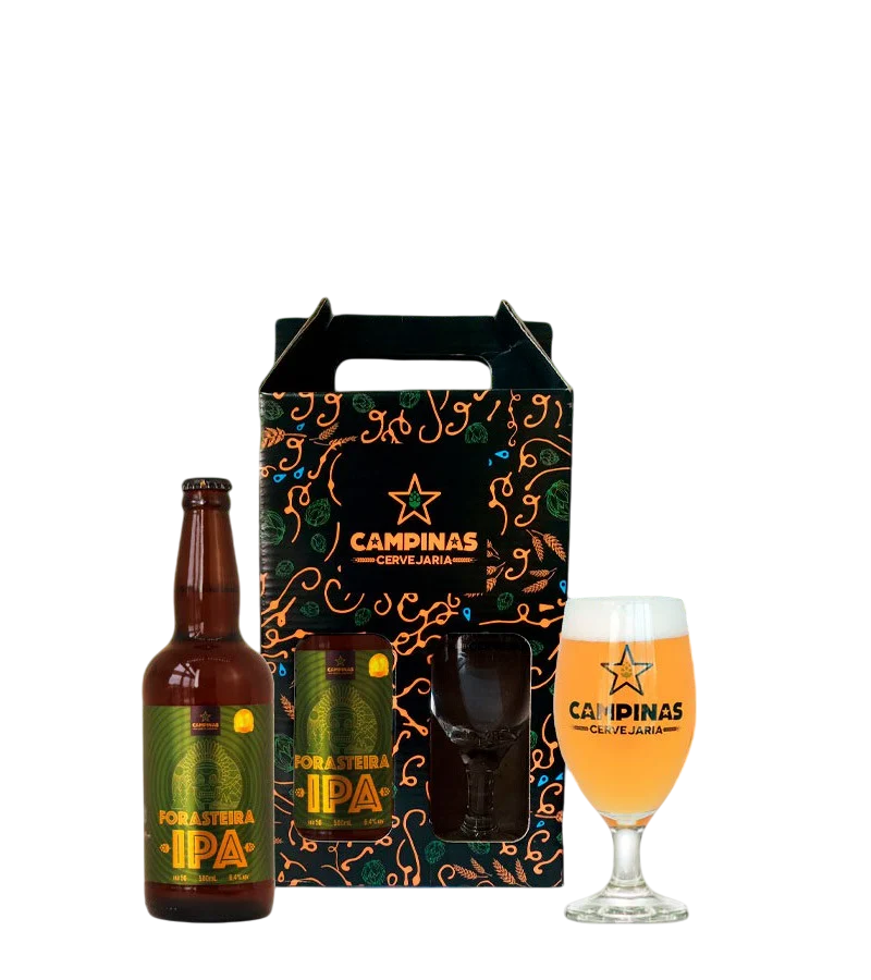 Kit Cerveja artesanal Campinas Ipa + Taça