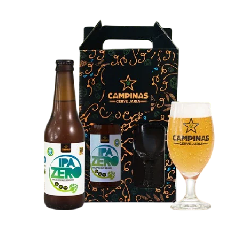 Kit Cerveja Artesanal Campinas Zero Alcool + Taça