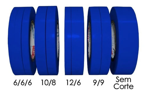 Kit 5 Fitas Para Bronzeamento Azul - Decorbronze