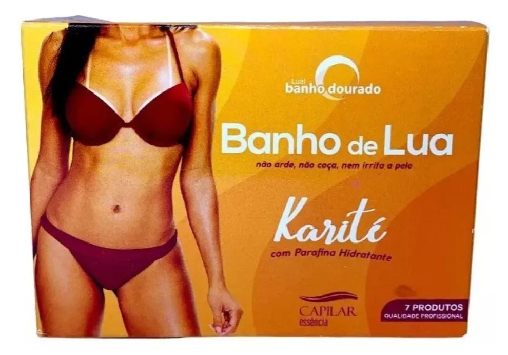 Kit Banho de Lua Karité Completo – Clareamento, Esfoliação e Hidratação