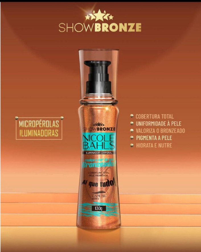 Iluminador Corporal Nicole Bahls Show Bronze 130g