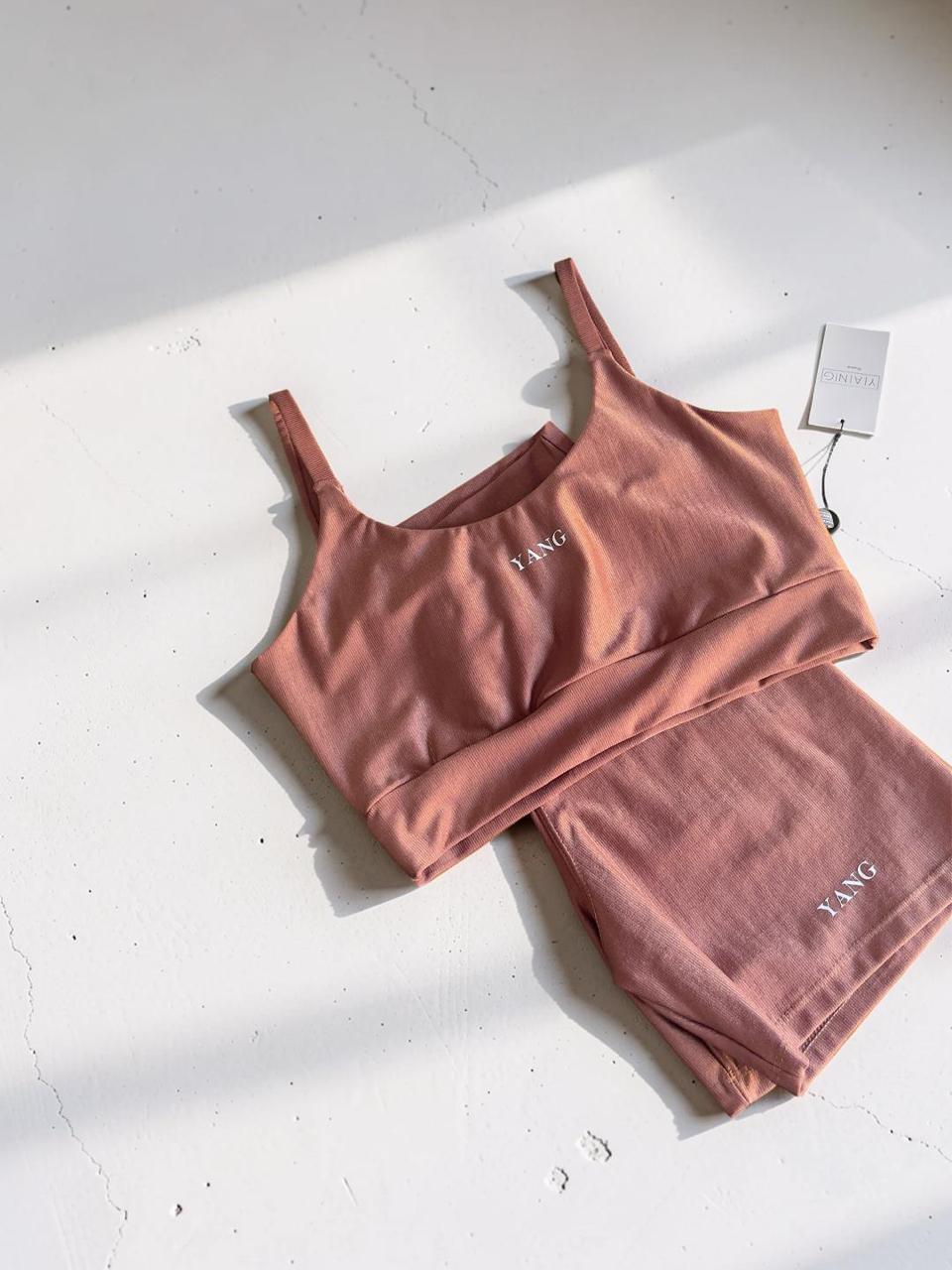 Conjunto Fitness Canelado