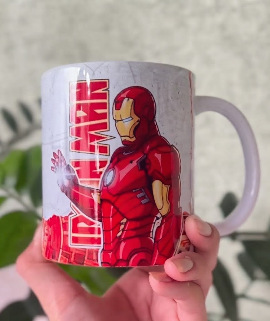 Caneca Bocão Homem de Ferro com Máscara