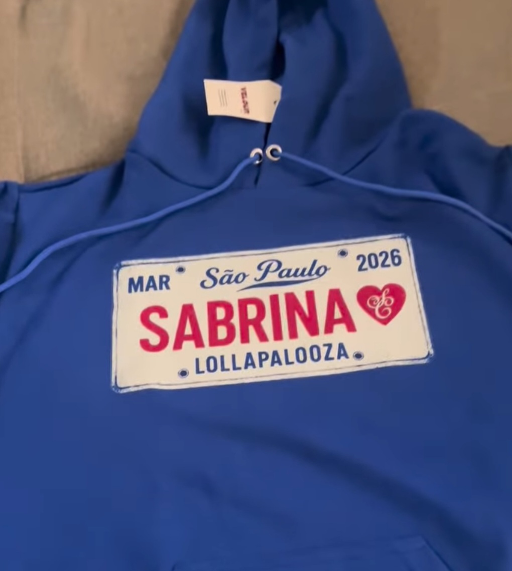 Moletom Sabrina Lollapalooza Azul