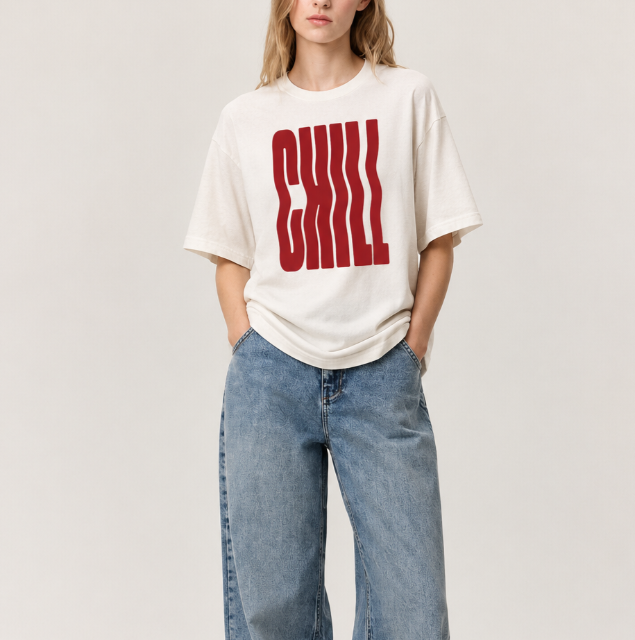 Camiseta Chill Básica Casual