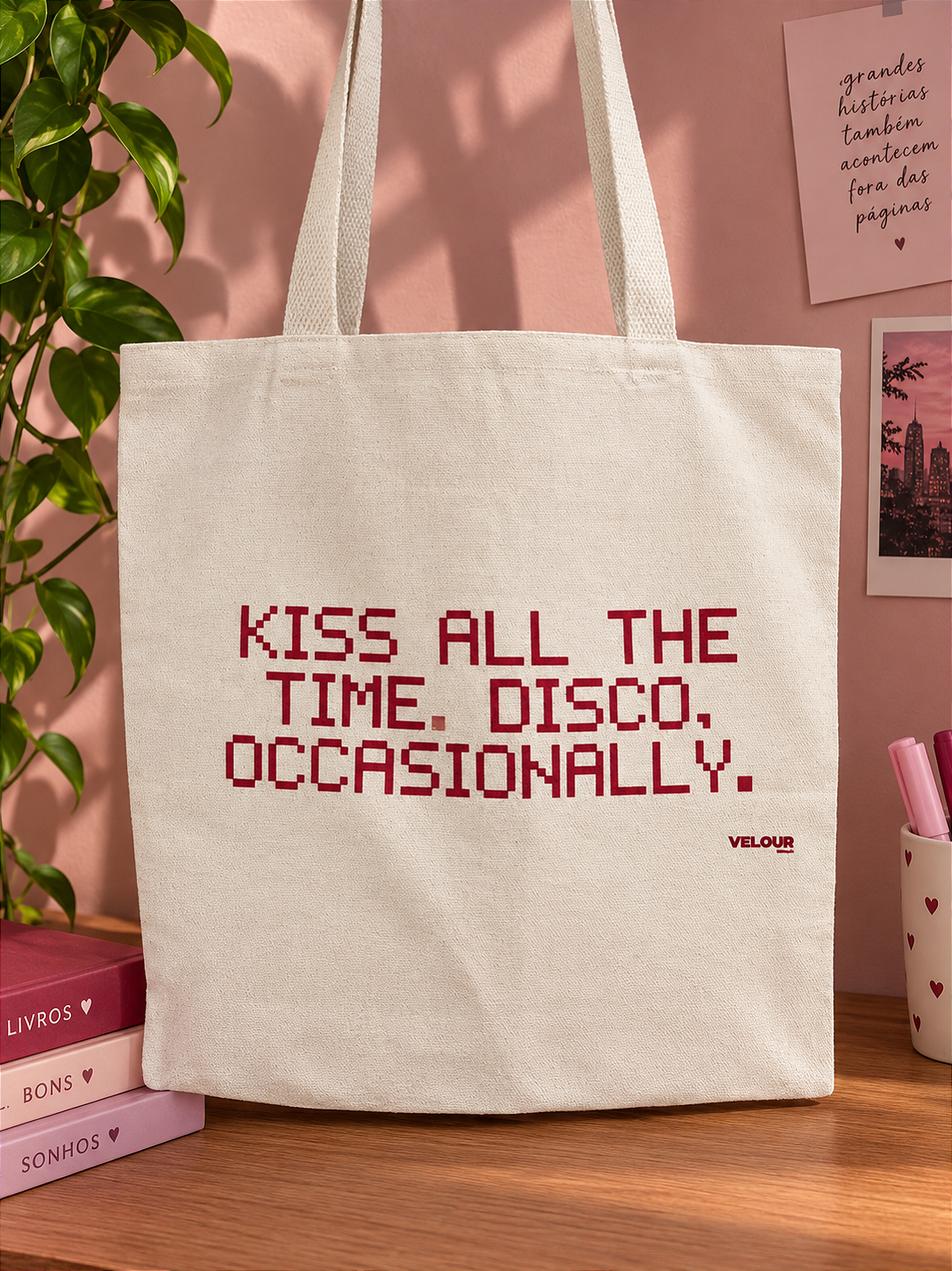 Ecobag Kiss all the time Velour & Co.