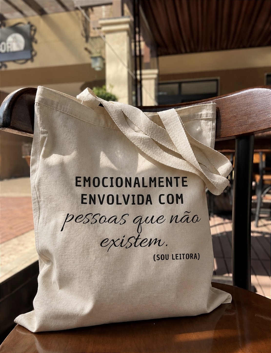 Ecobag Sou Leitora 100% Algodão