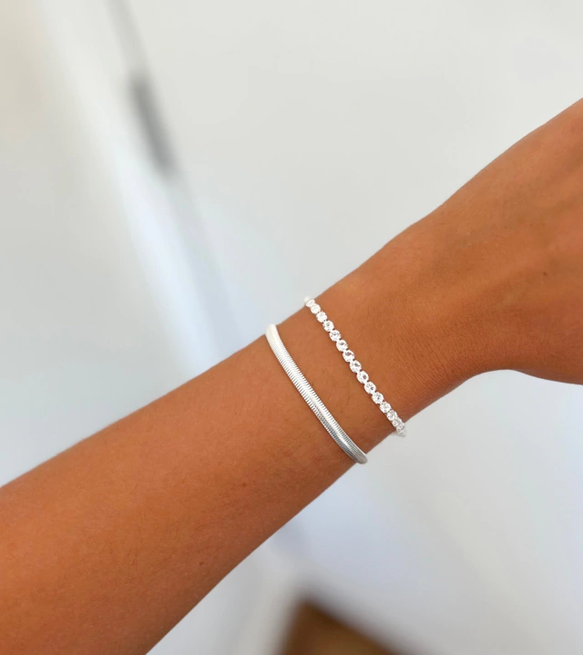 Pulseira Dupla Malha + Riviera