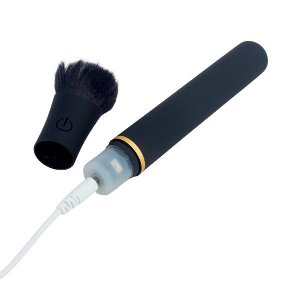 Vibrador com Formato de Pincel de Maquiagem