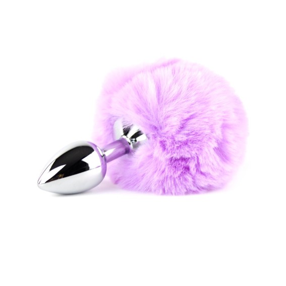 Kit Fetiche em Pelúcia com Tiara de Gatinho, Plug Anal com Pompom, Grampos Para os Seios com Guizo e Coleira de Coração - Sexy Import