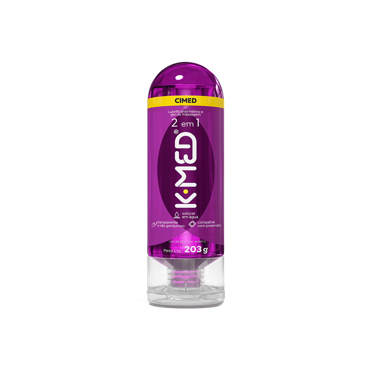 Gel para Massagem e Lubrificante Íntimo - K-Med 2 em 1