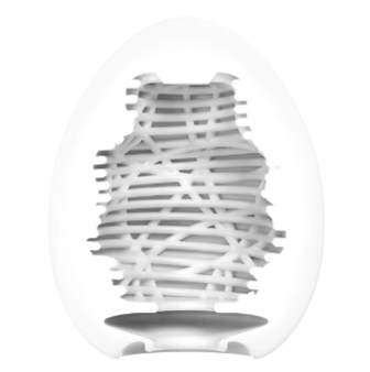 Masturbador em Formato de "Egg" em TPE com Textura Suave - Tenga Egg Silky
