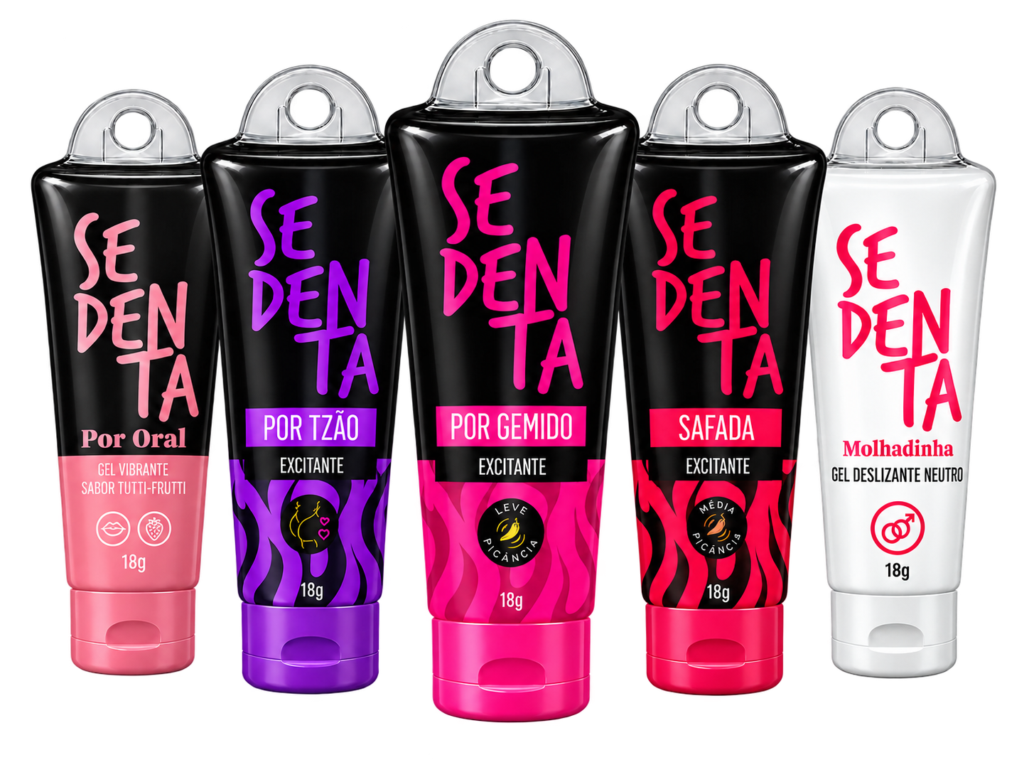 KIT SEDENTA - LUBRIFICANTE - 5 PRODUTOS