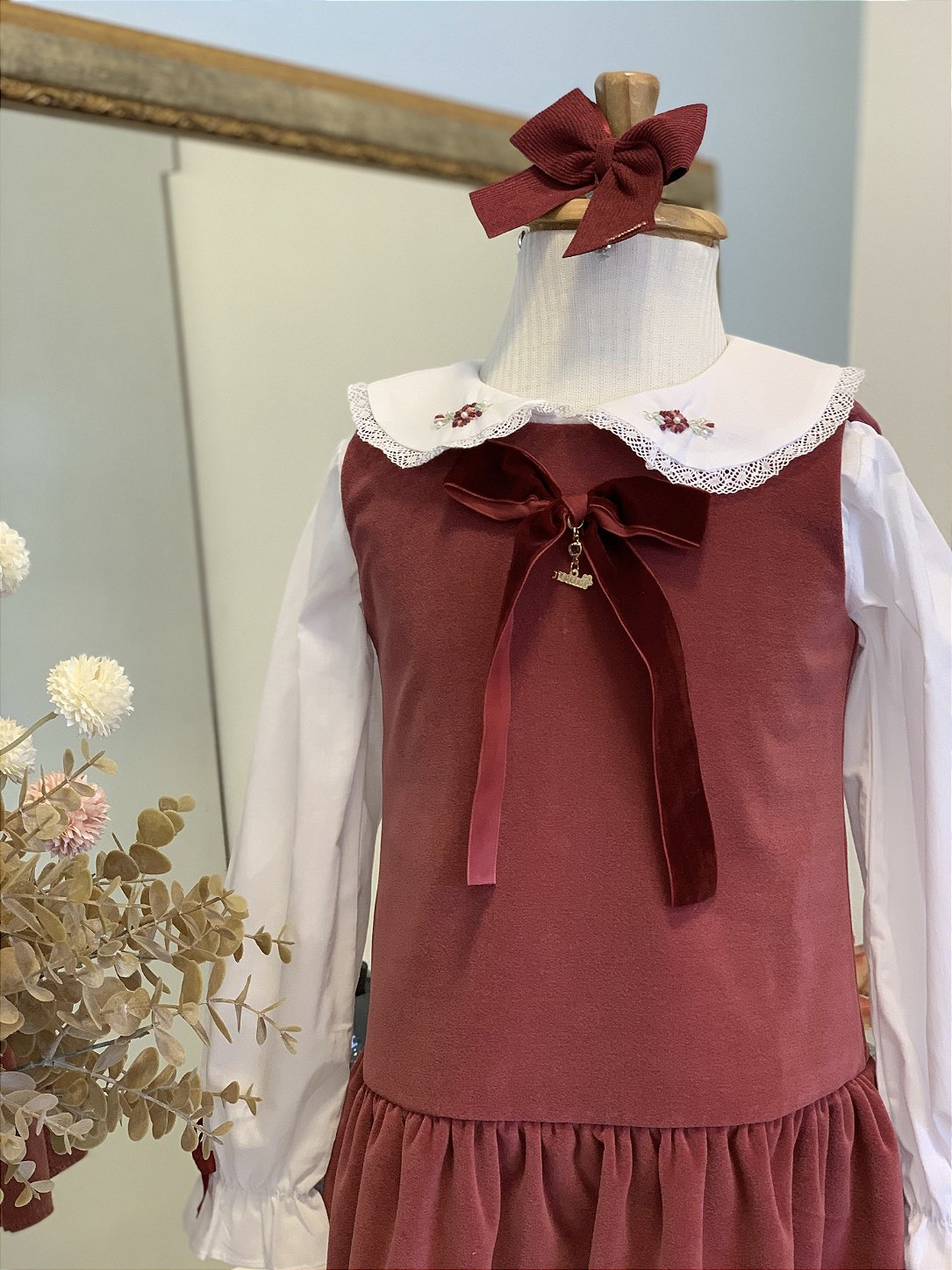 Vestido Marsala Roana