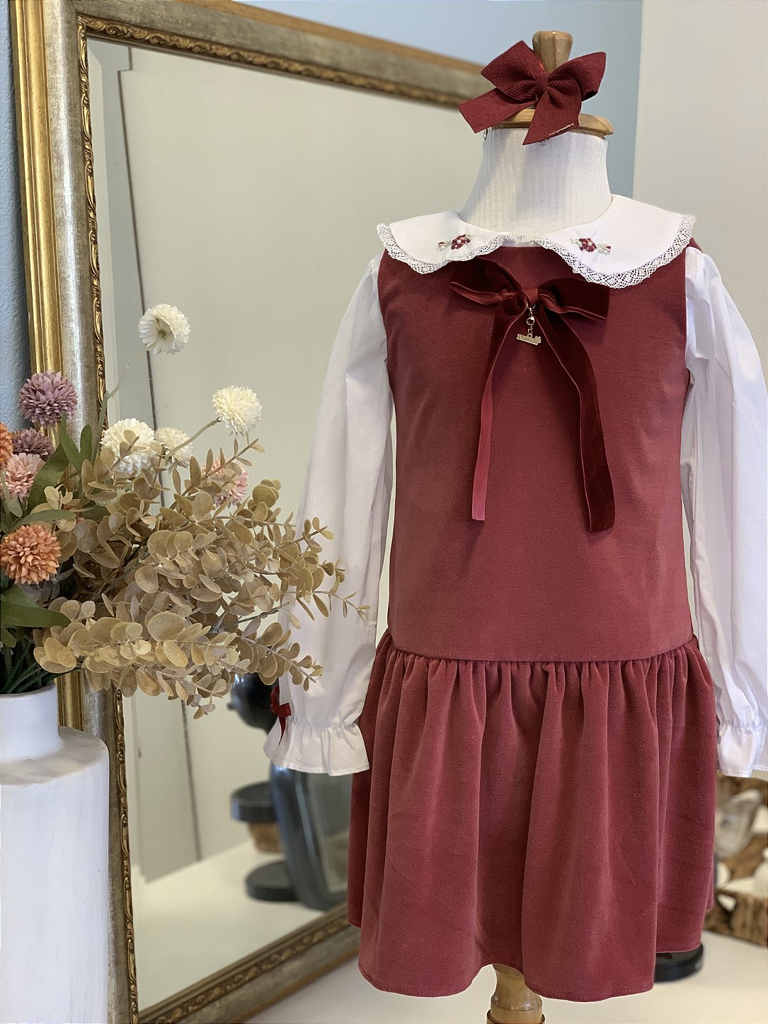 Vestido Marsala Roana