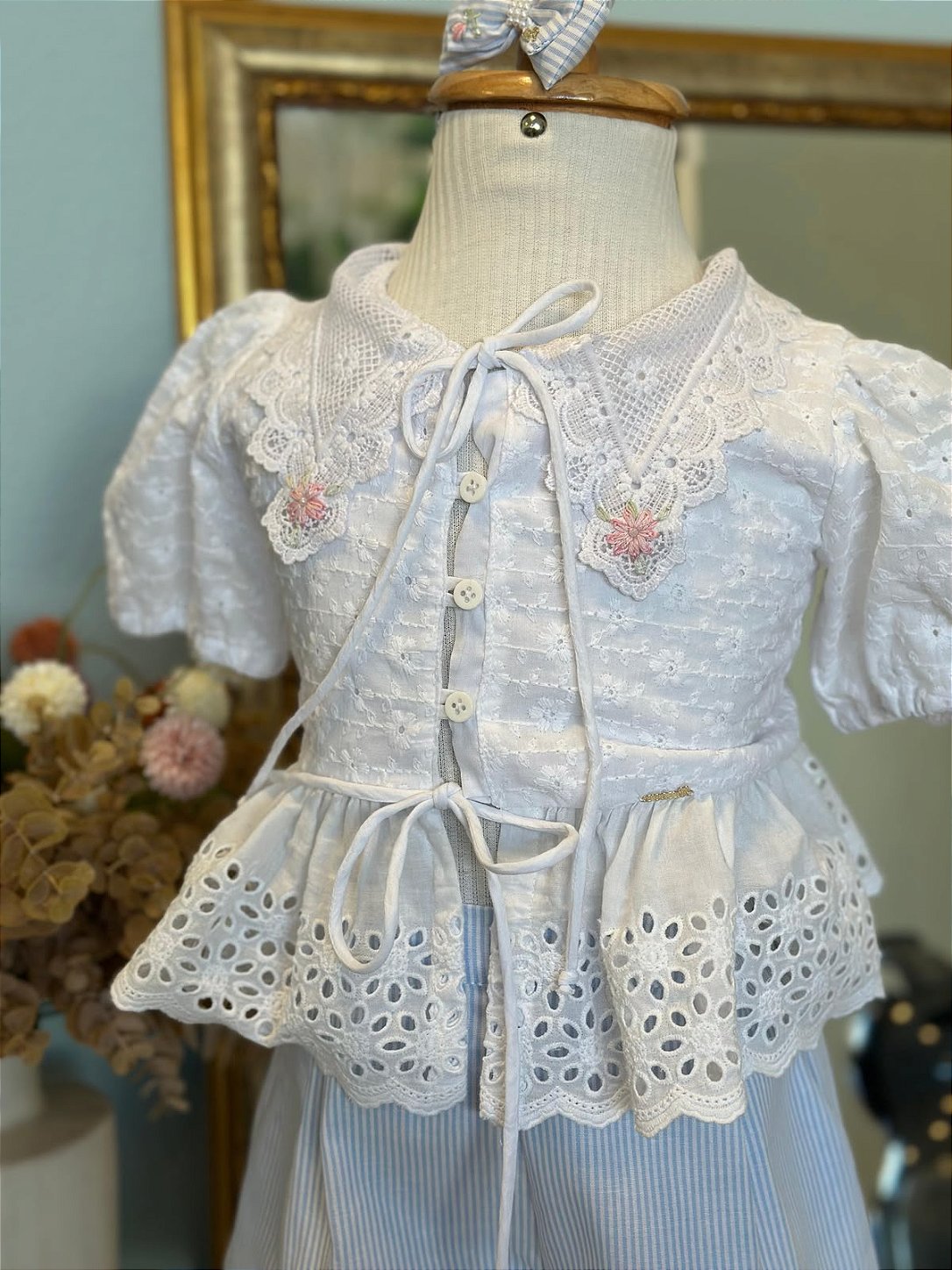Conjunto Bata Laize Azul Roana