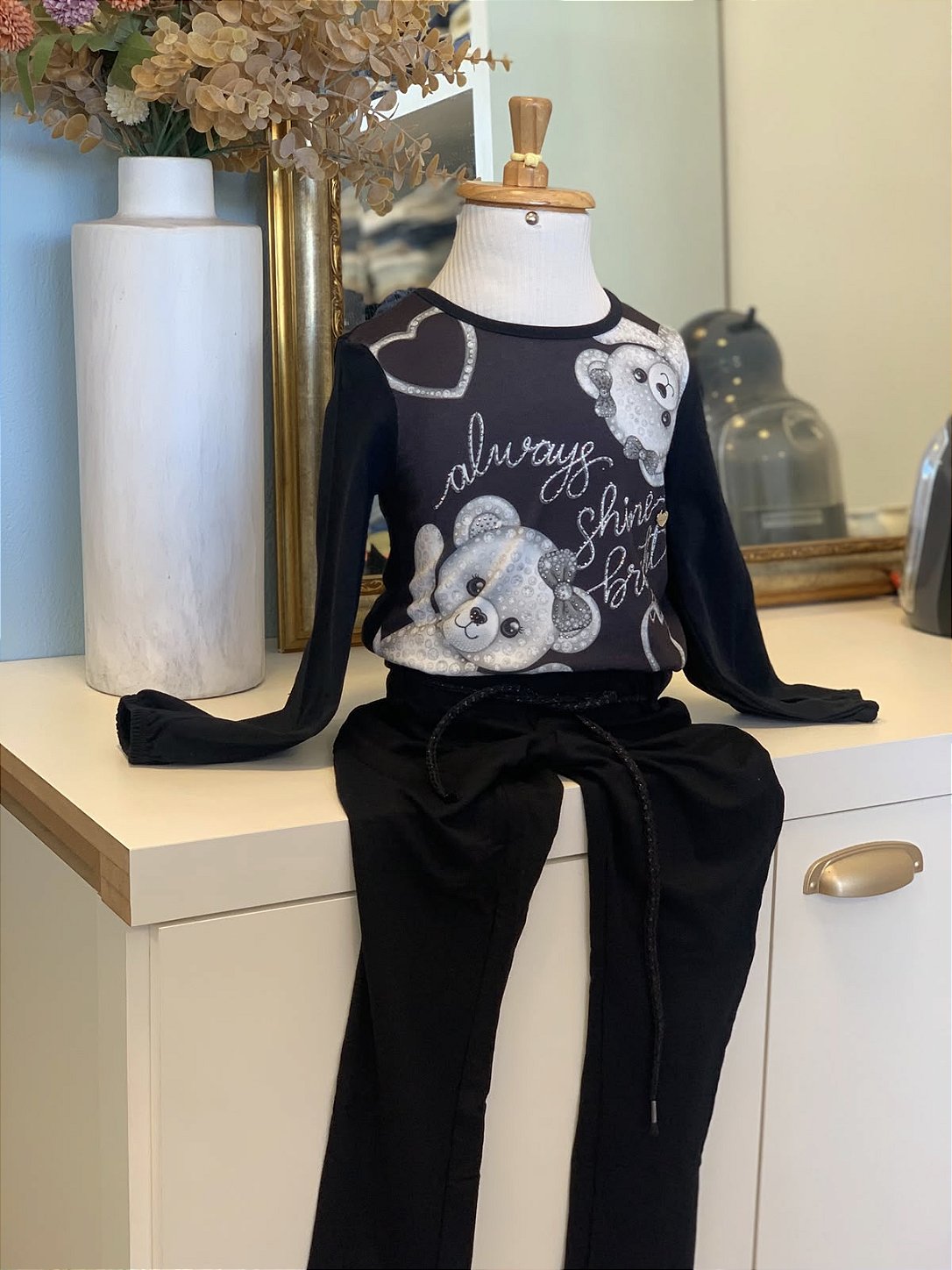 Conjunto ML Legging Preta Infanti