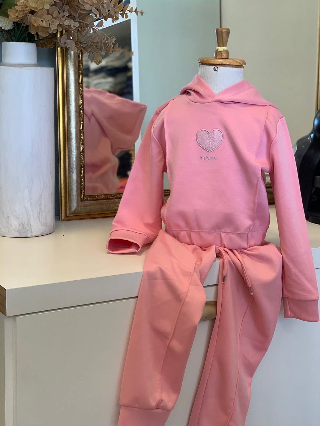 Conjunto Moletom Rosa Infanti
