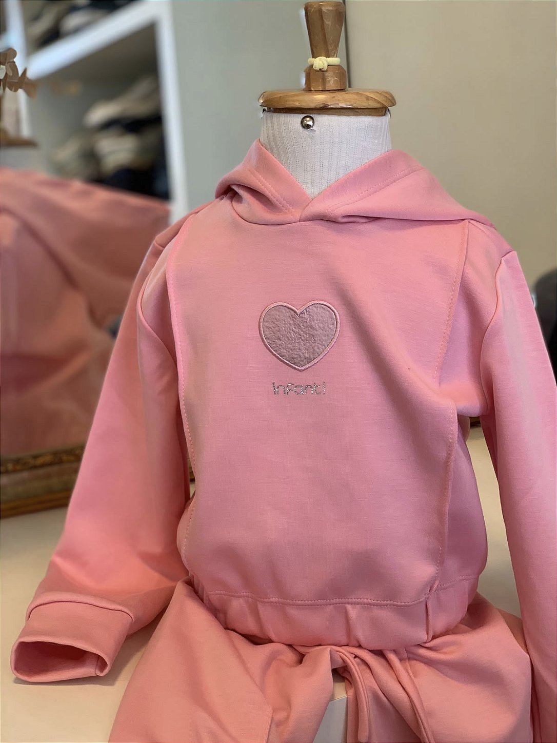 Conjunto Moletom Rosa Infanti