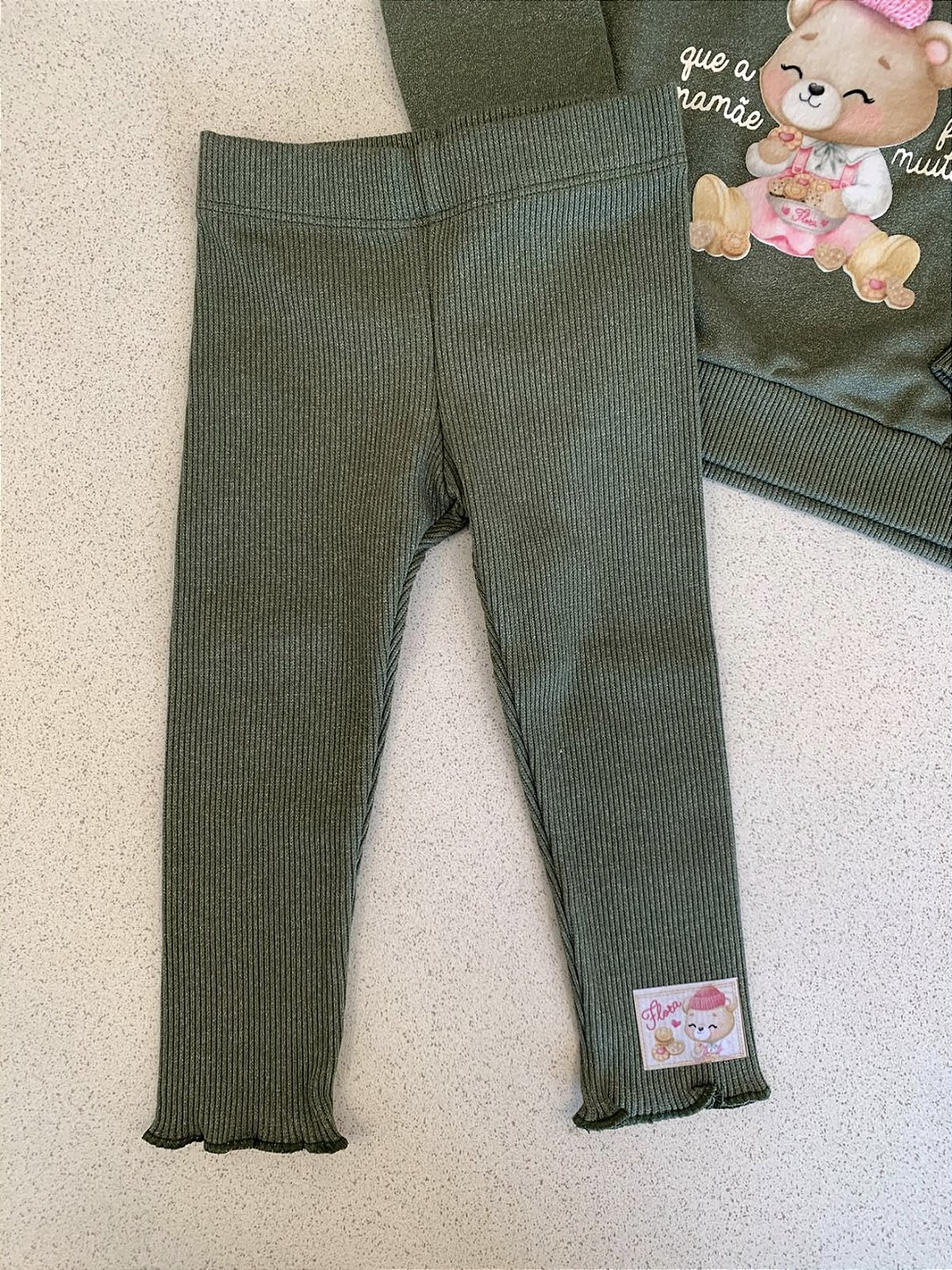 Conjunto Moletom c/ Legging Verde Infanti