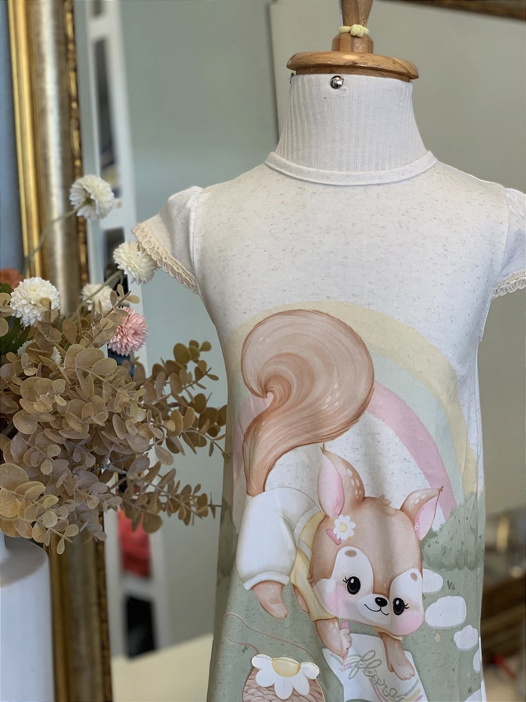 Vestido Malha Esquilo Infanti