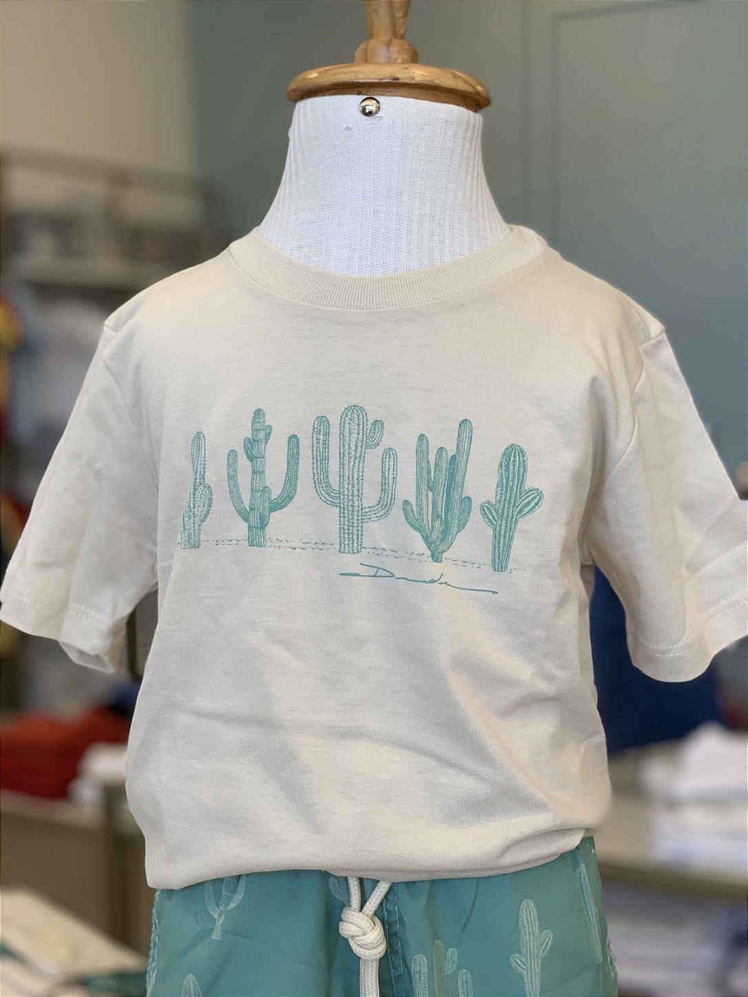 Conjunto Camiseta e Short Cacto Tactel Dudes