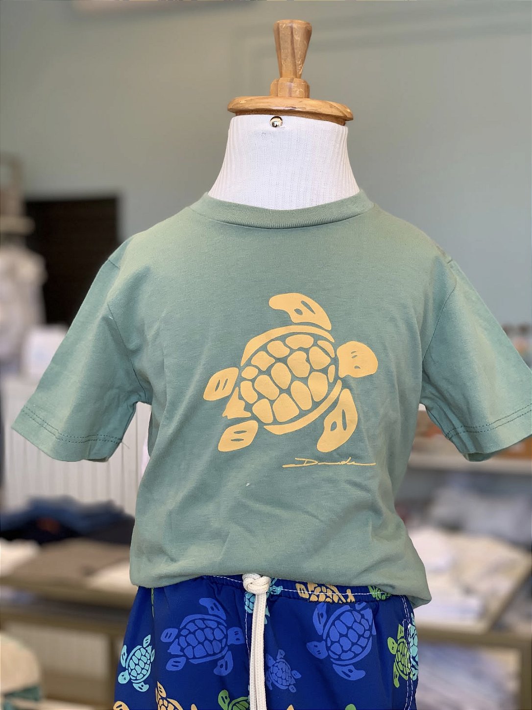 Conjunto Camiseta e Short Tactel Tartaruga Dudes