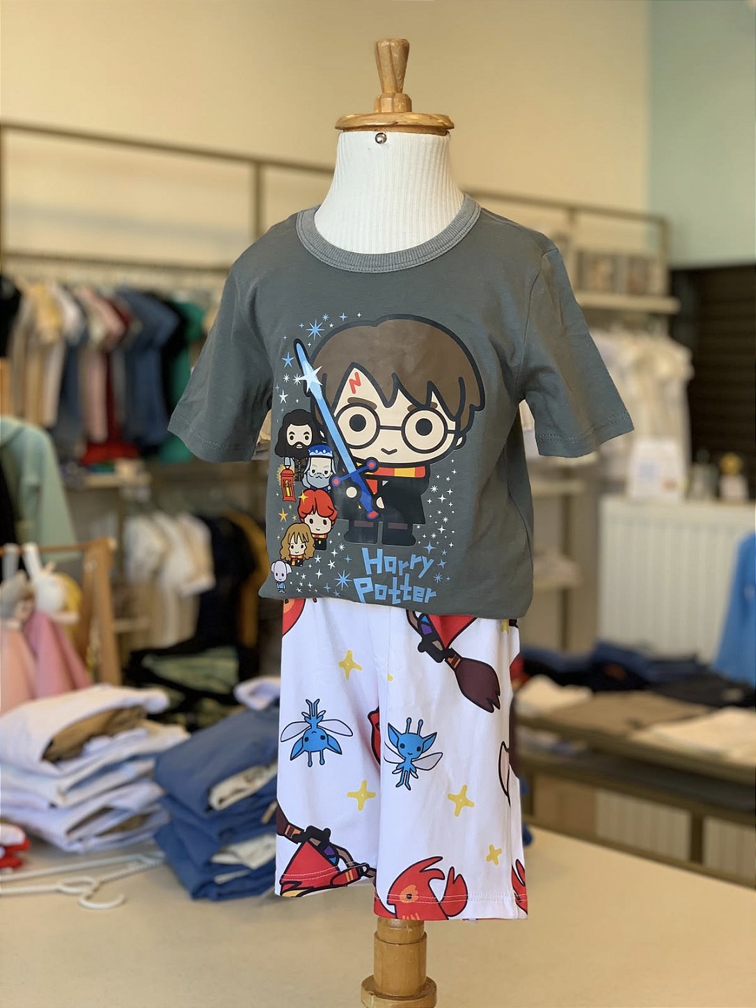 Pijama MC Grafite Harry Potter Masculino Veggi