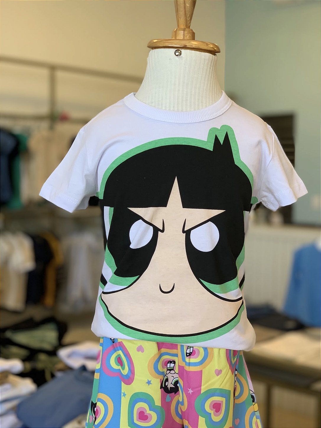 Pijama MC Branco Meninas Super Poderosas Feminino Veggi