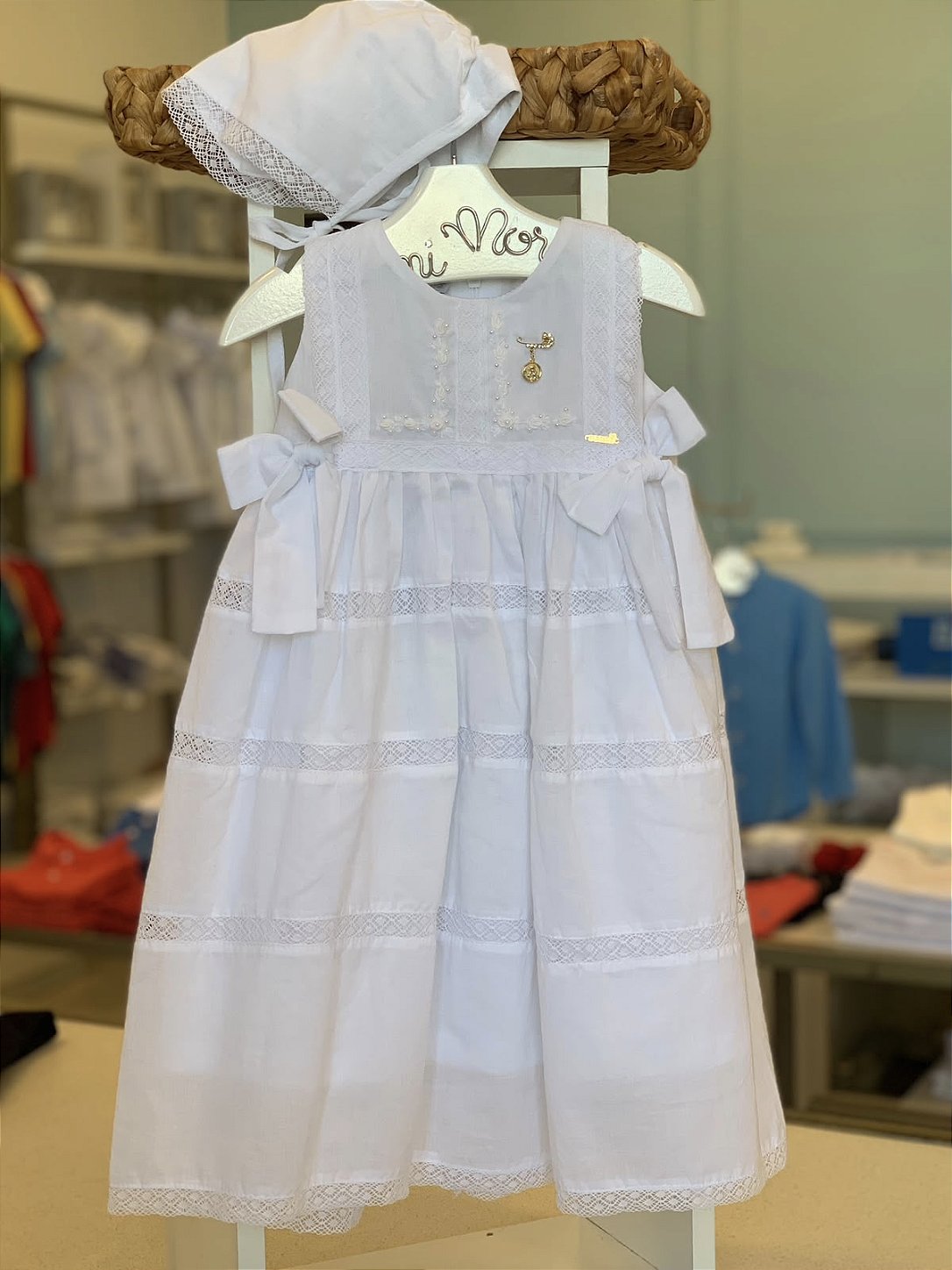 Mini Mandrião c/ Touca Branco Roana