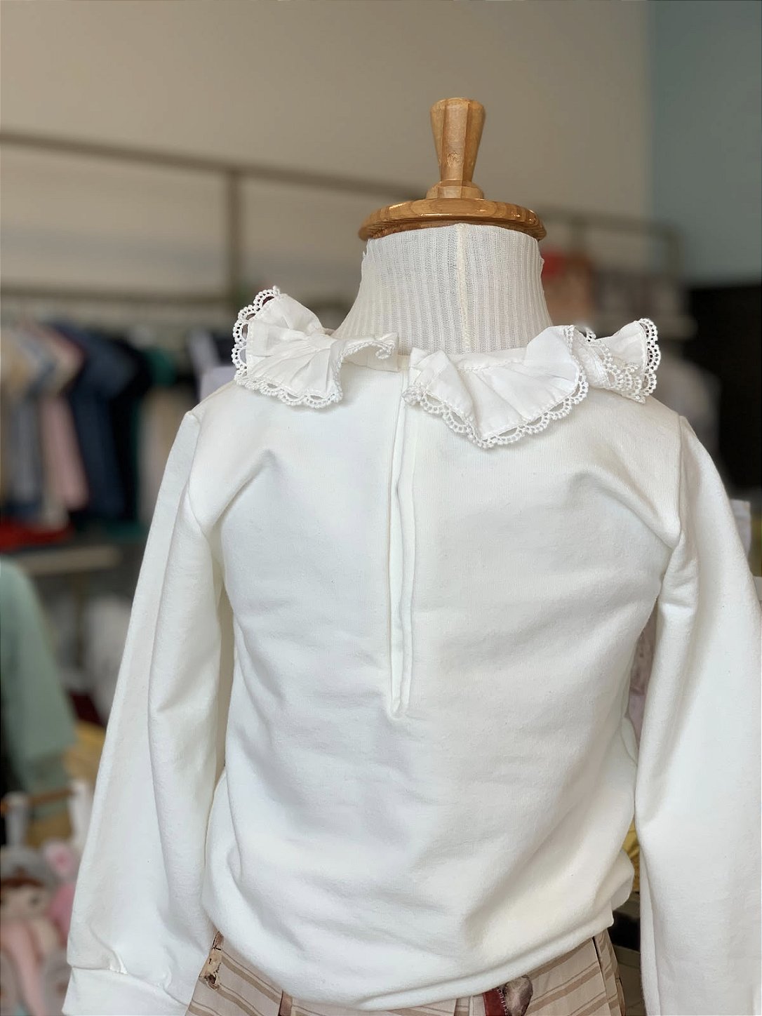 Conjunto c/ Saia Marfim ML Roana
