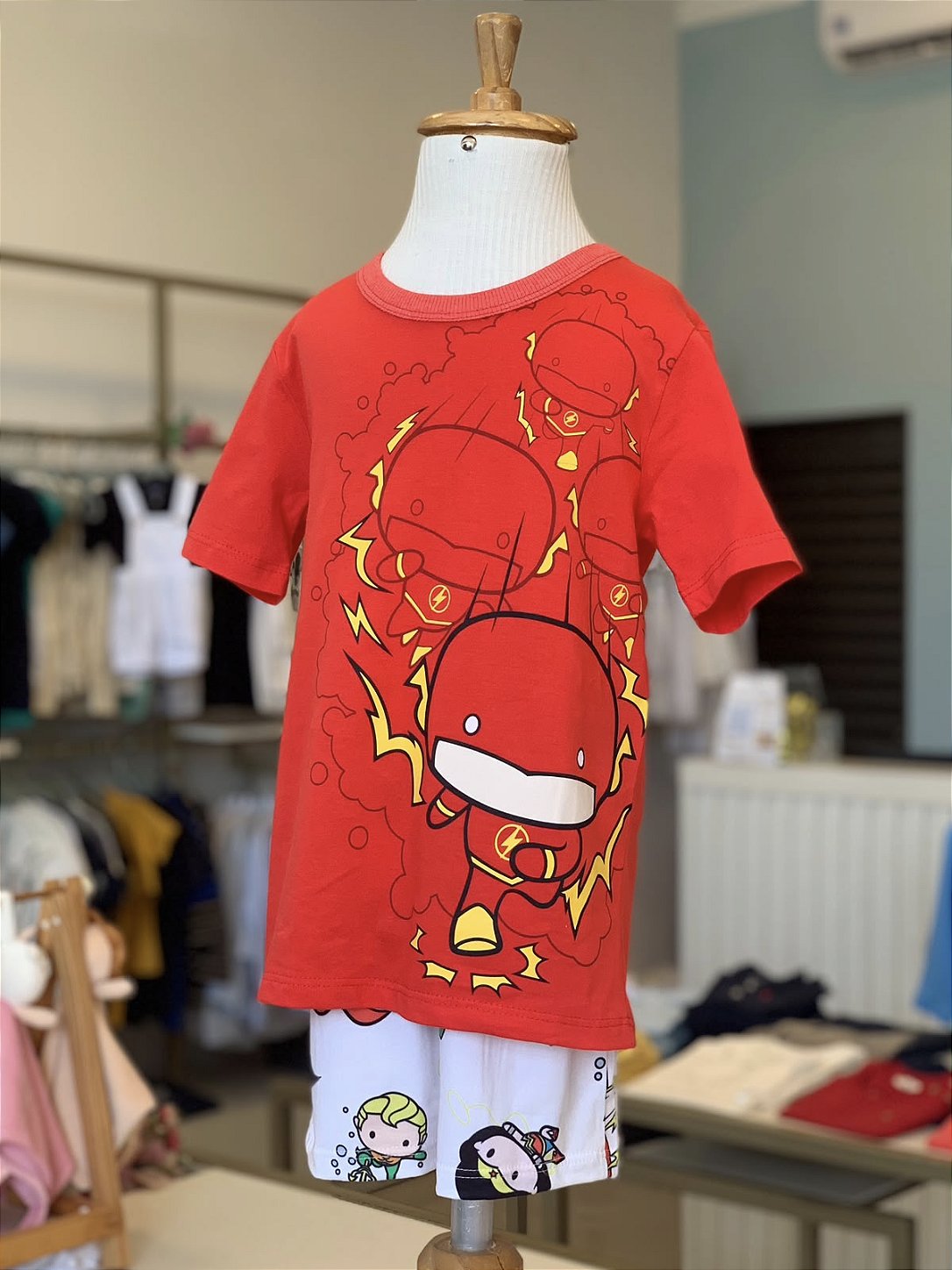 Pijama MC Vermelho Flash Maculino Veggi
