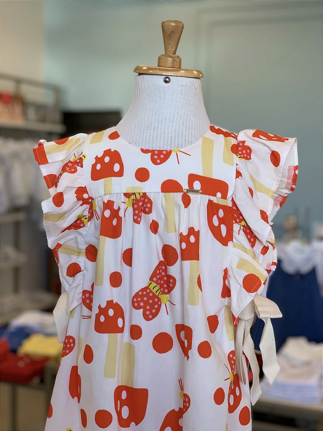 Vestido Babados Cogumelos Antonita