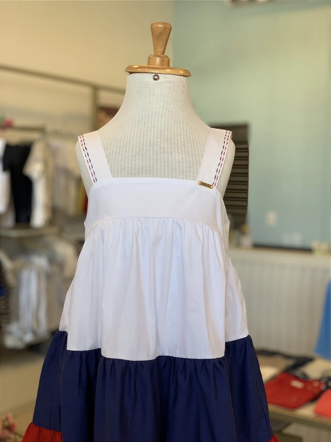 Vestido Navy Tricolor Antonita