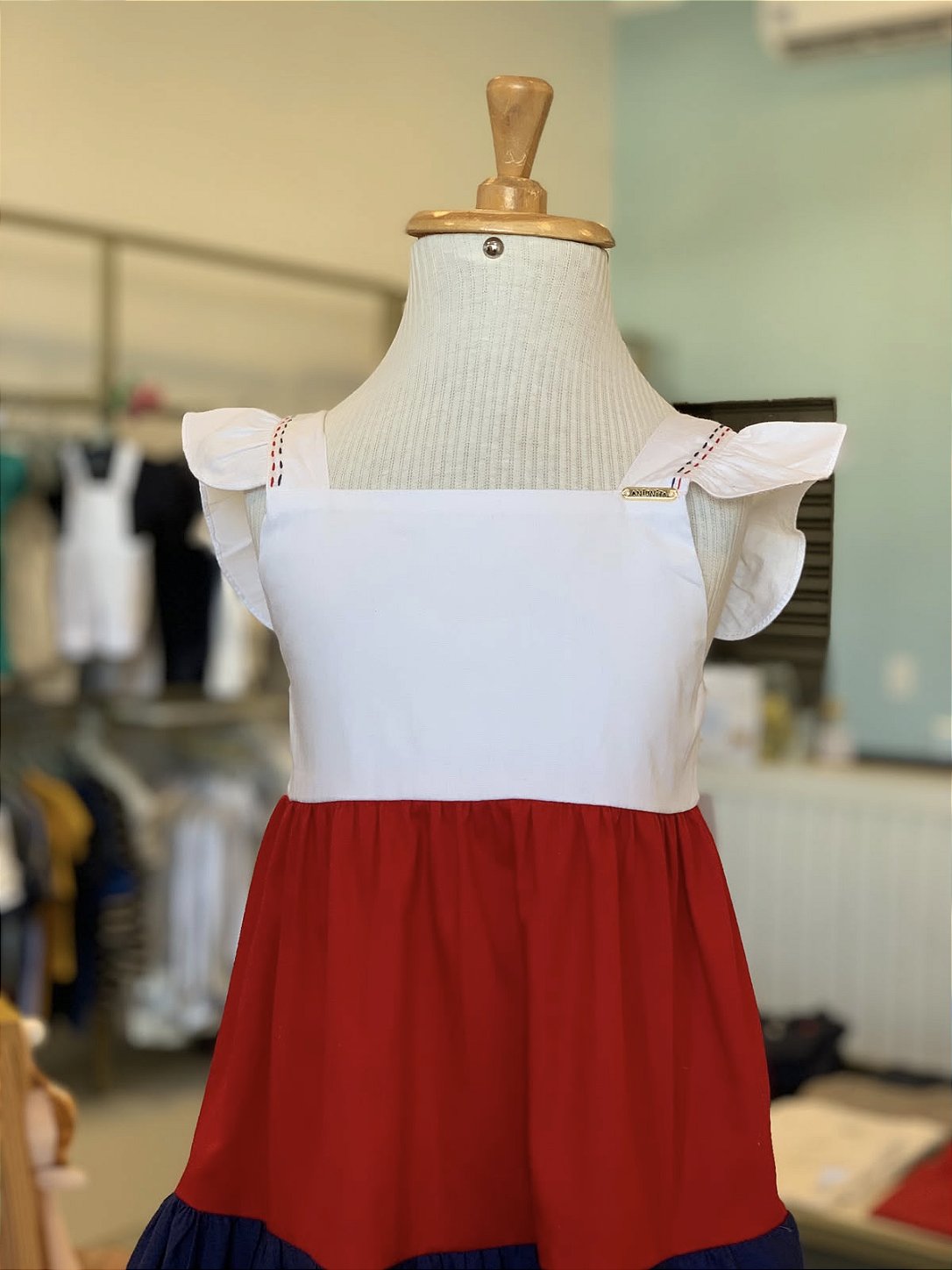 Vestido Baby Navy Tricolor Antonita