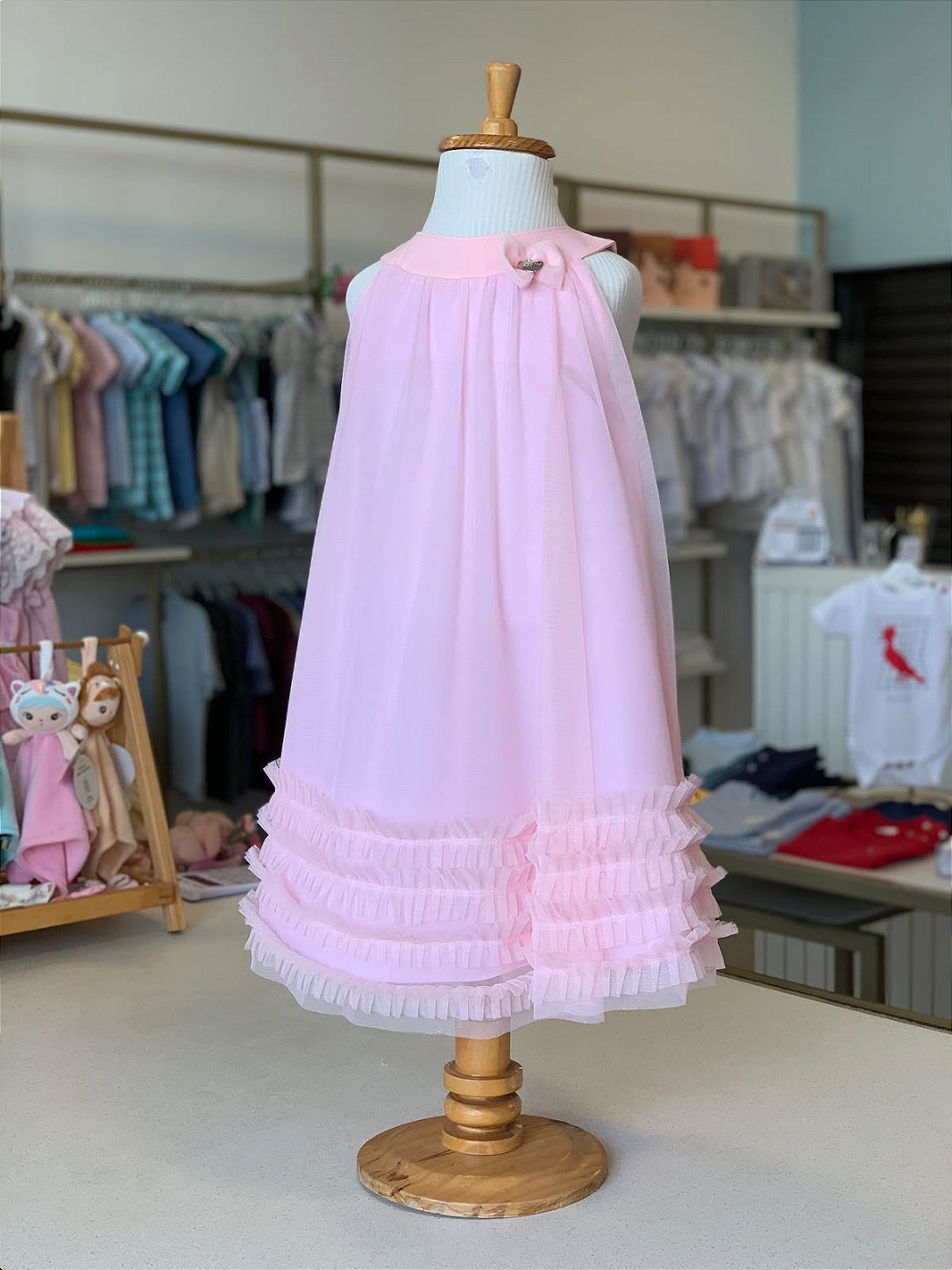 Vestido Alca Rosa Claro Infanti