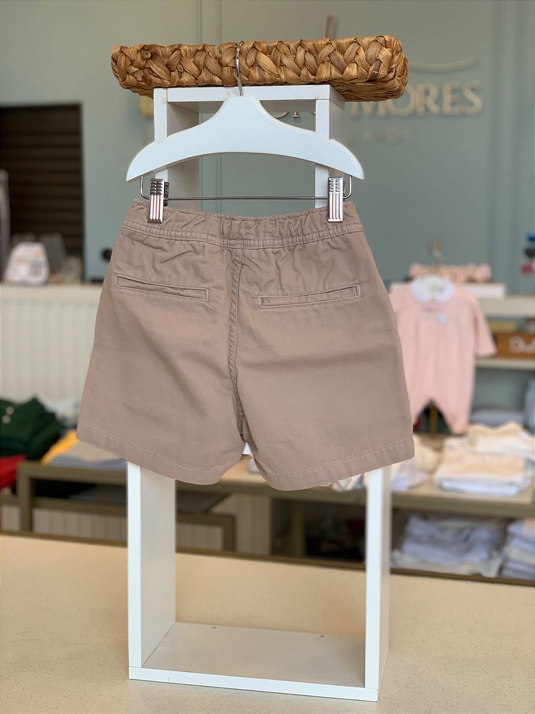 Bermuda Mini Elastico Light - Cinza Lua Reserva
