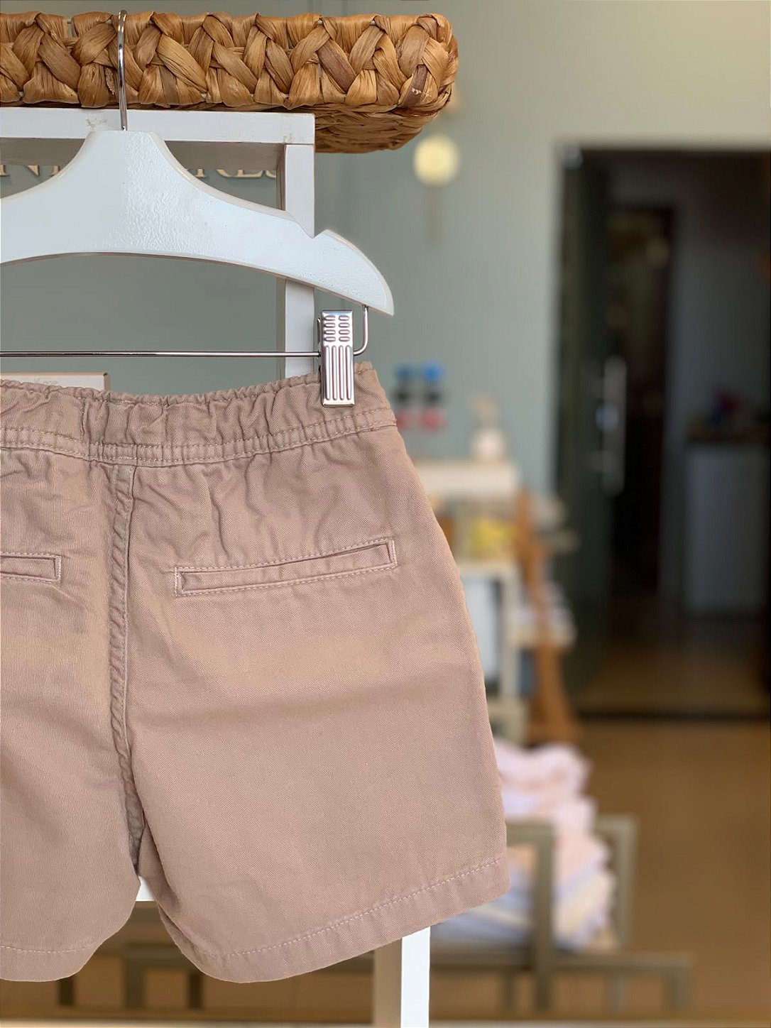 Bermuda Mini Elastico Light - Cinza Lua Reserva